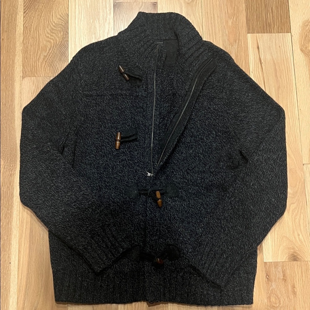 Banana Republic Dark Gray Men's Cardigan Sweater - Picture 3 of 6
